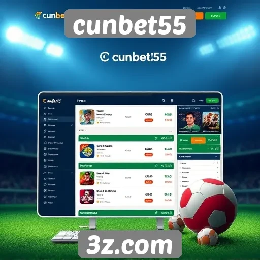 Análise da interface do site cunbet55